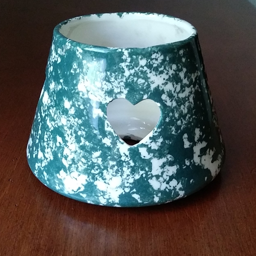 Yankee Candle Green Spongeware Candle Shade
